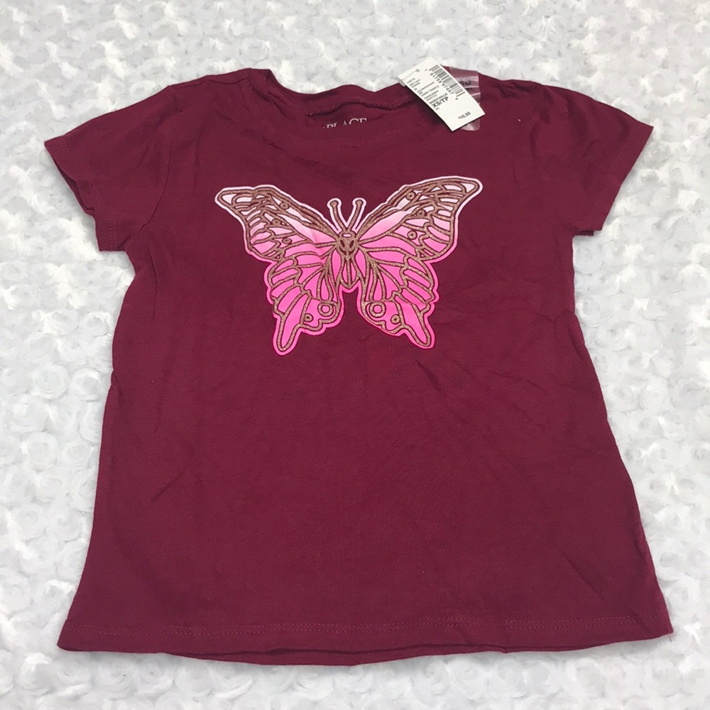Children’s Place short sleeve butterfly t-shirt XS